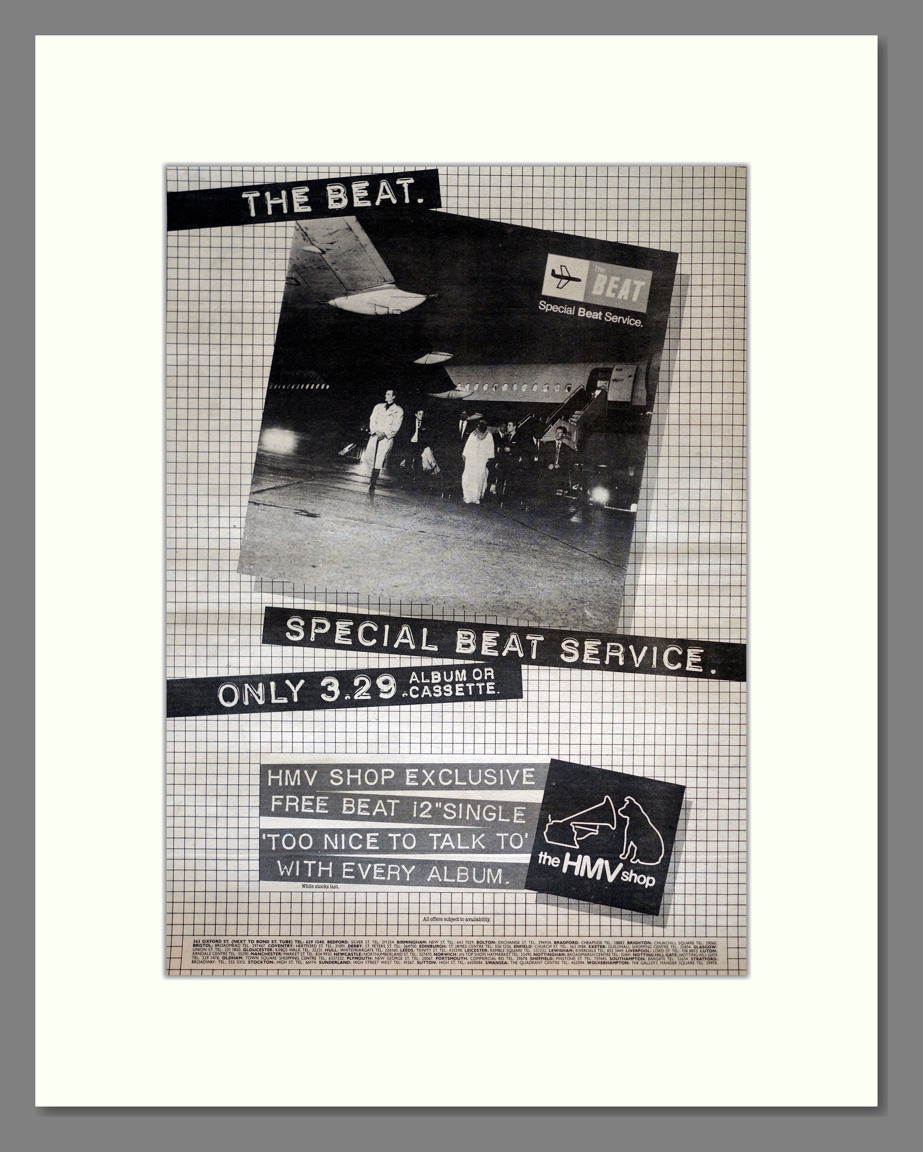 The Beat - Special Beat Service. Vintage Advert 1982 (ref AD18056)