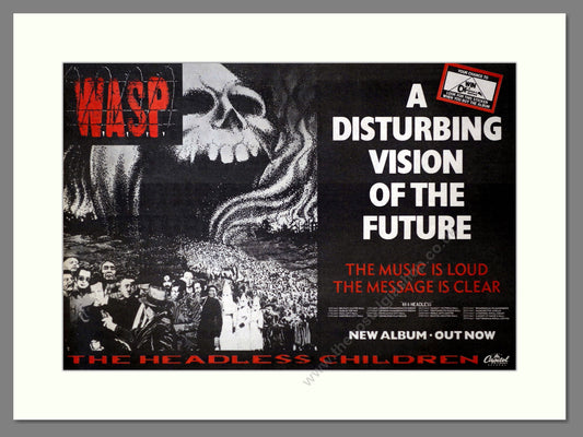 WASP - The Headless Children. Vintage Advert 1989 (ref AD62122)