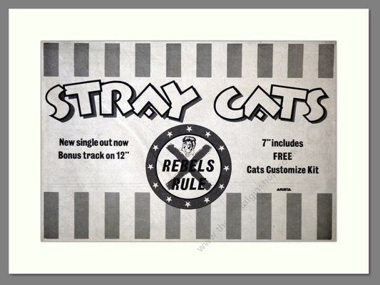 Stray Cats - Rebels Rule. Vintage Advert 1983 (ref AD62124)