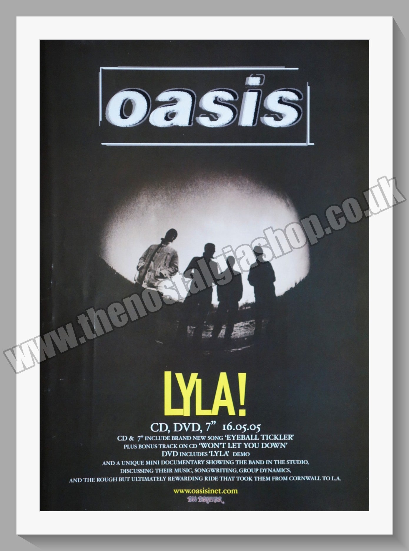 Oasis. Lyla 2005. Original advert. (ref AD56477)