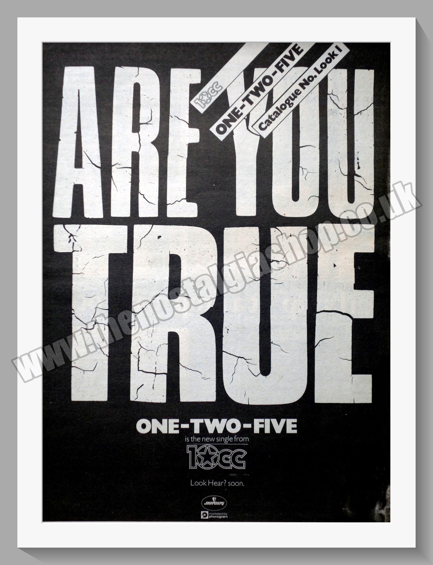 10cc One-Two-Five. Original Advert 1980 (ref AD14217)