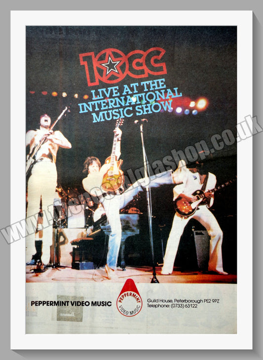 10cc Live at the International Music Show. Original Advert 1984 (ref AD14222)