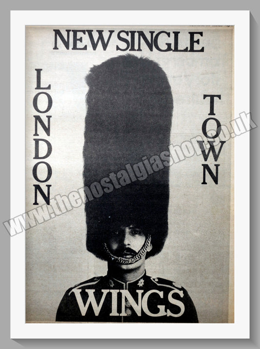 Wings. London Town. Vintage Advert 1978 (ref AD14302)