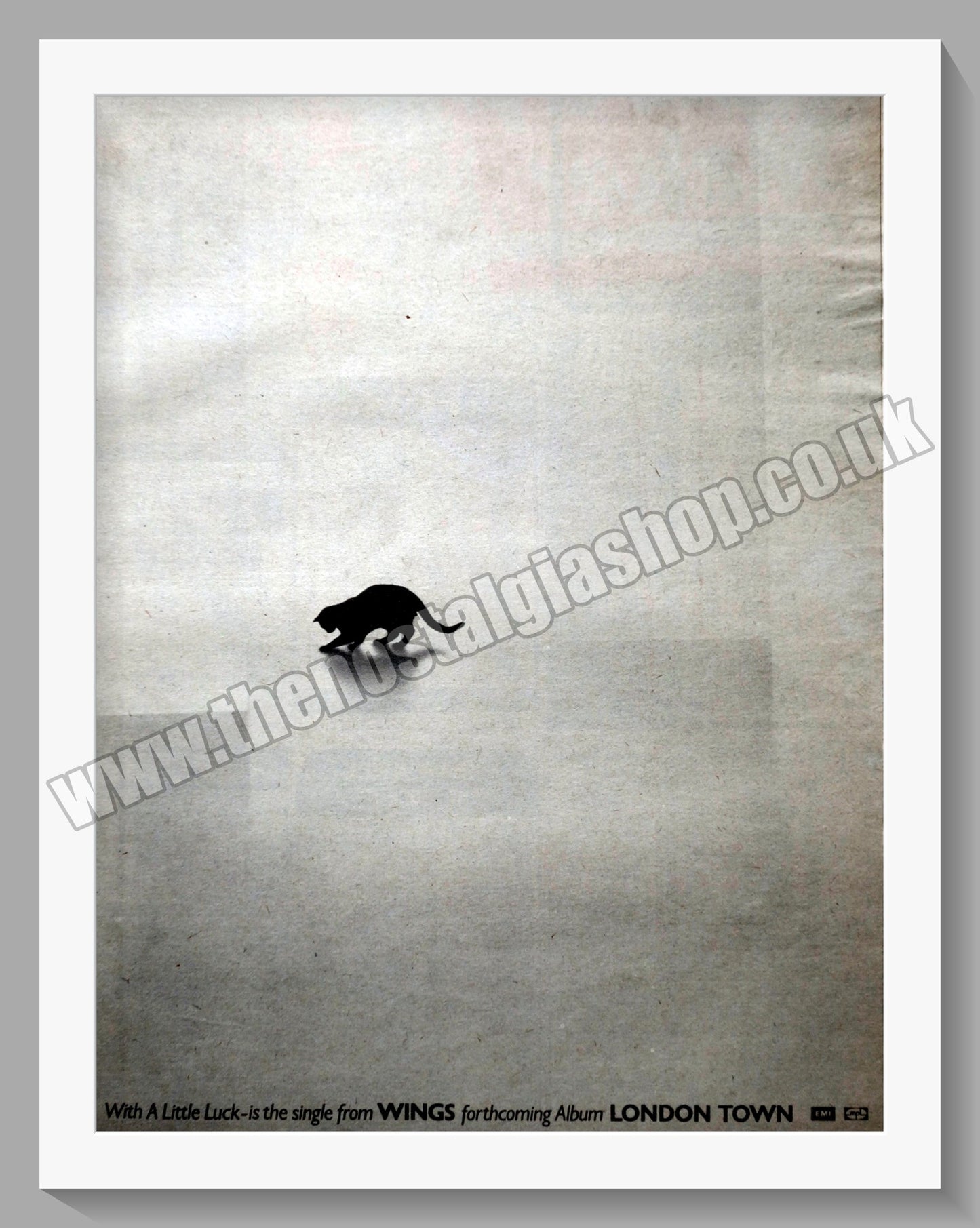 Wings. London Town. Vintage Advert 1978 (ref AD14304)