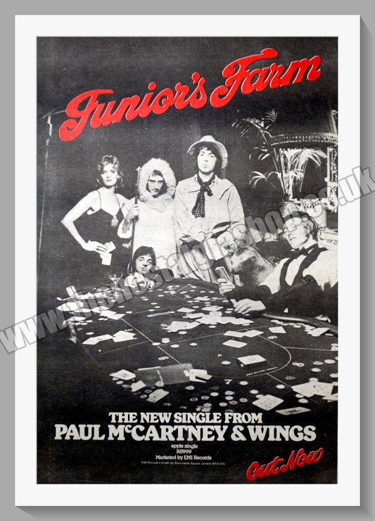 Wings. Juniors Farm. Vintage Advert 1974 (ref AD14313)