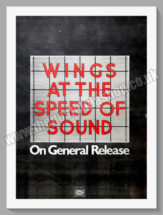 Wings. At The Speed Of Sound. Vintage Advert 1976 (ref AD14314)