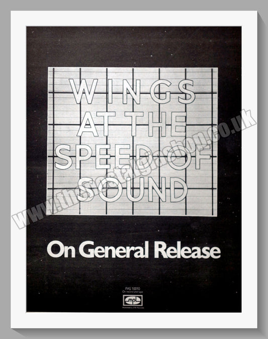 Wings. At The Speed Of Sound. Vintage Advert 1976 (ref AD14315)
