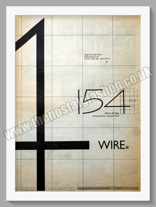Wire. 154. Original Vintage Advert 1979 (ref AD14348)