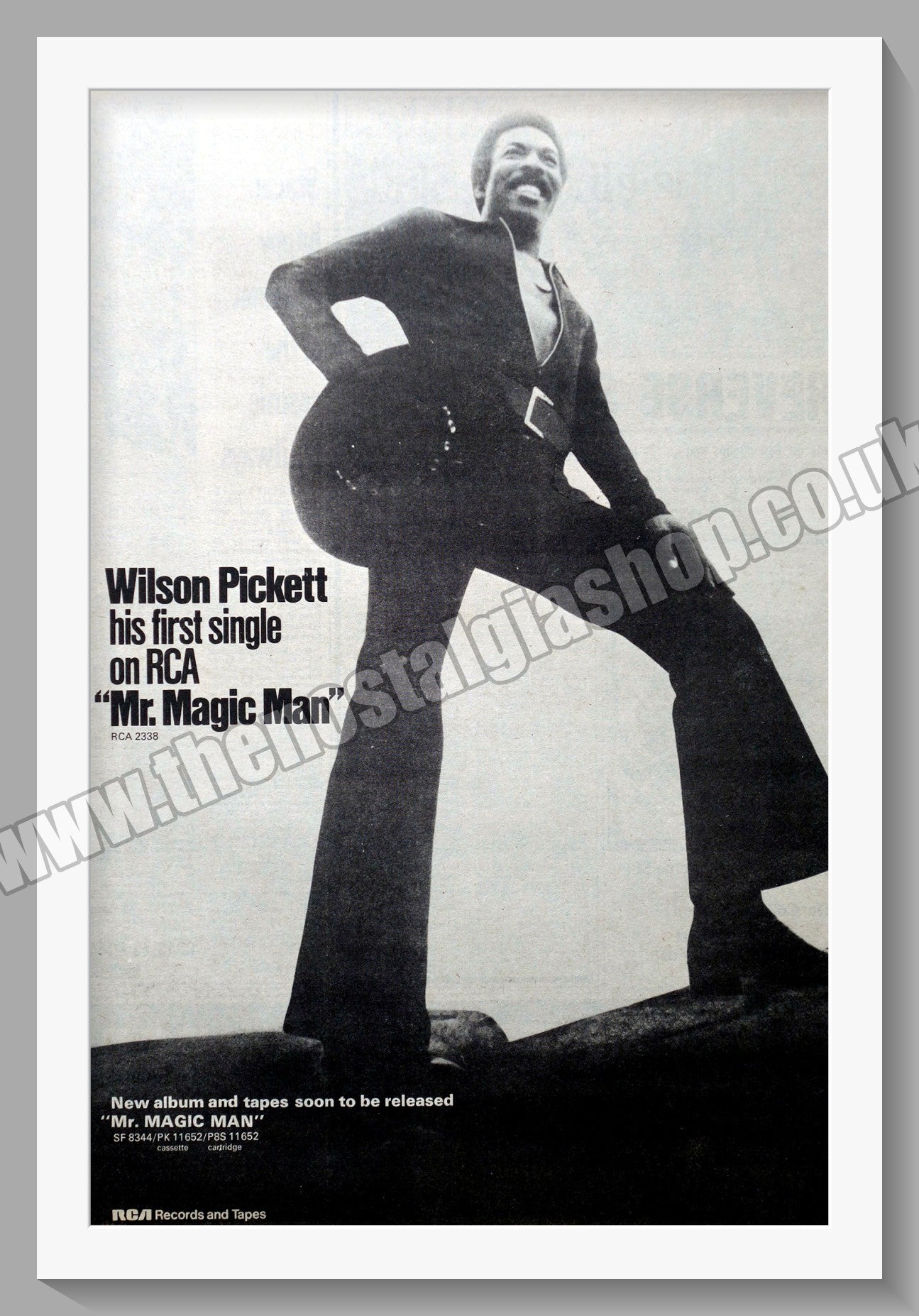 Wilson Pickett. Mr Magic Man. Original Vintage Advert 1973 (ref AD14366)