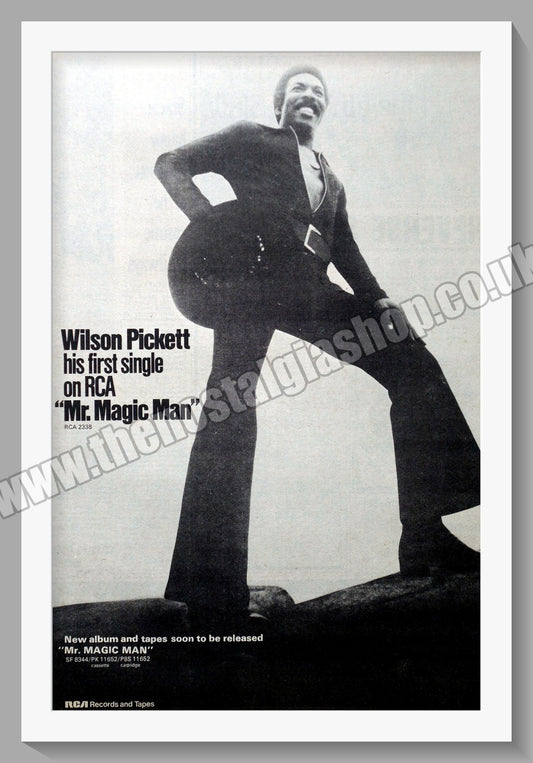 Wilson Pickett. Mr Magic Man. Original Vintage Advert 1973 (ref AD14366)