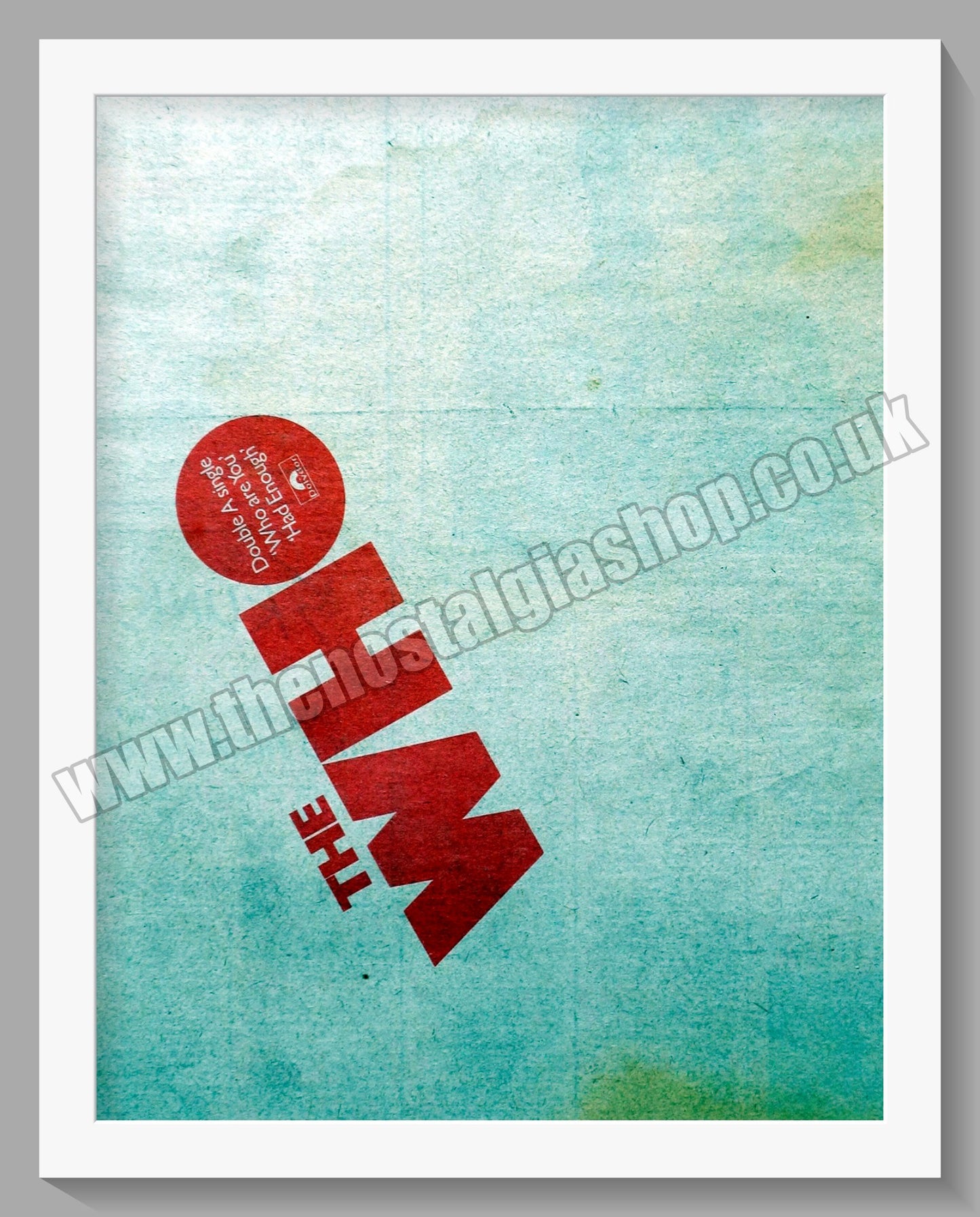 Who (The). Who Are You, Had Enough. Original Vintage Advert 1978 (ref AD14392)