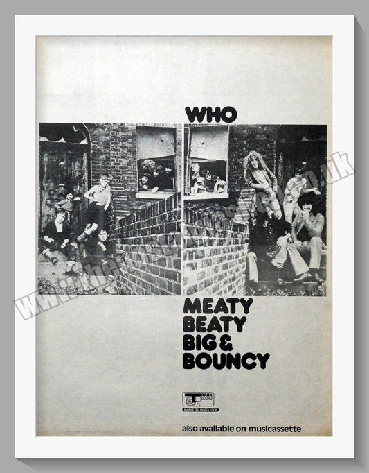 Who (The). Meaty Beaty Big & Bouncy. Original Vintage Advert 1971 (ref AD14394)