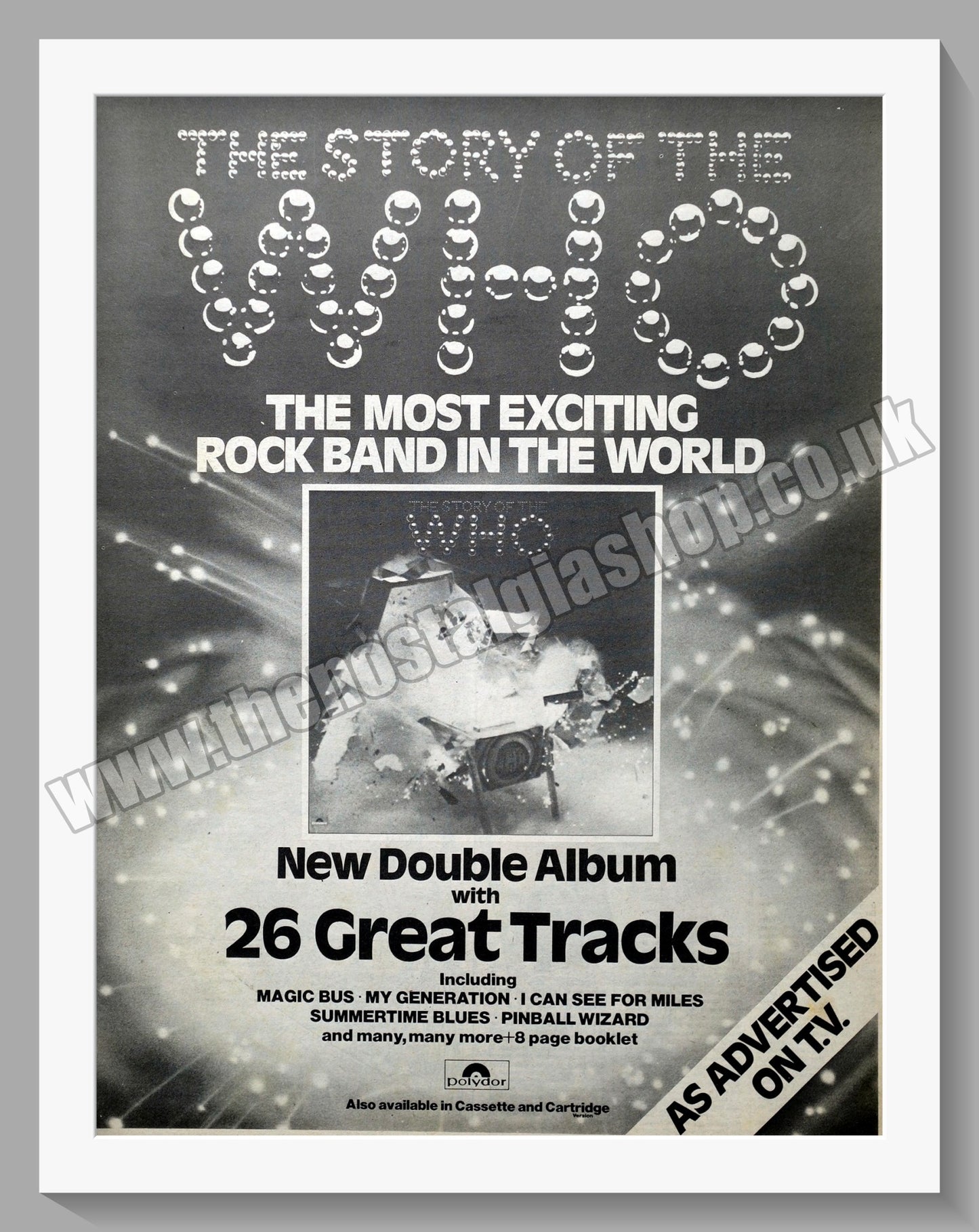 Who (The). The Story Of The Who. Original Vintage Advert 1976 (ref AD14395)