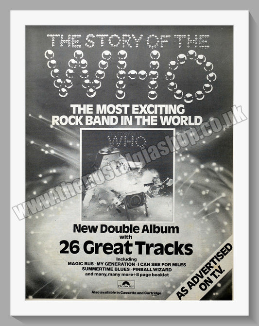 Who (The). The Story Of The Who. Original Vintage Advert 1976 (ref AD14395)