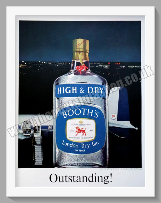 Booth's London Dry Gin. Original Advert 1961 (ref AD300295)
