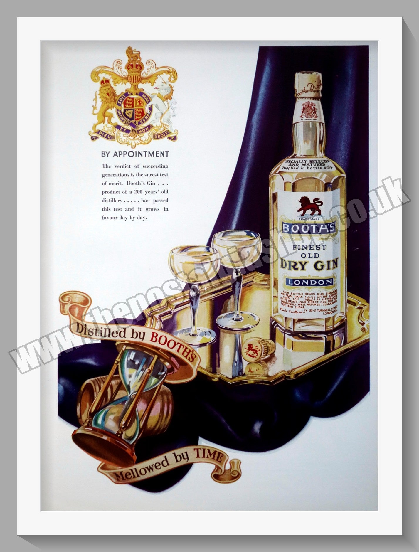 Booth's London Dry Gin. Original Advert 1935 (ref AD300296)