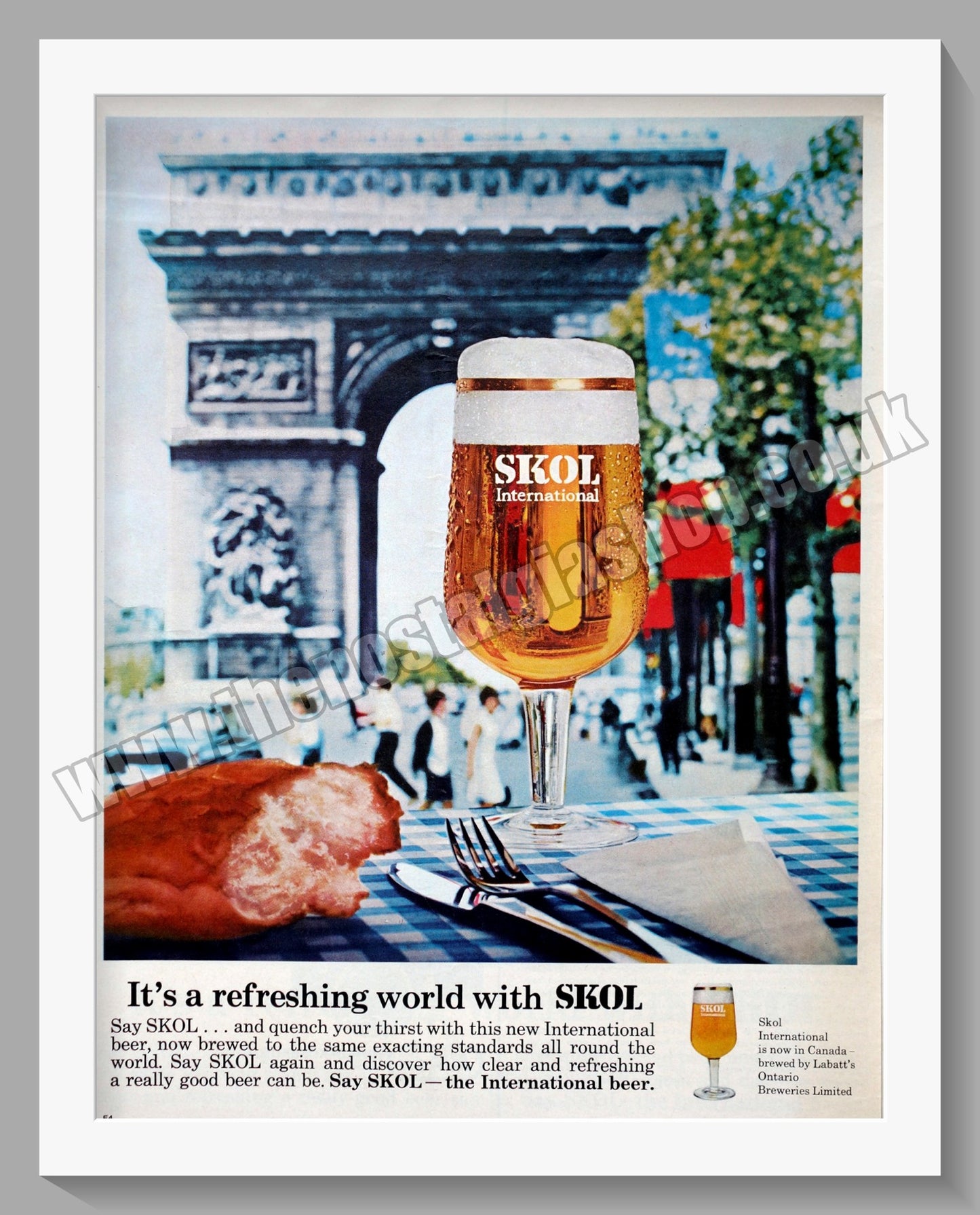 Skol. The International Beer. Original Advert 1967 (ref AD300209)