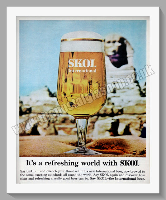 Skol. The International Beer. Original Advert 1966 (ref AD300210)