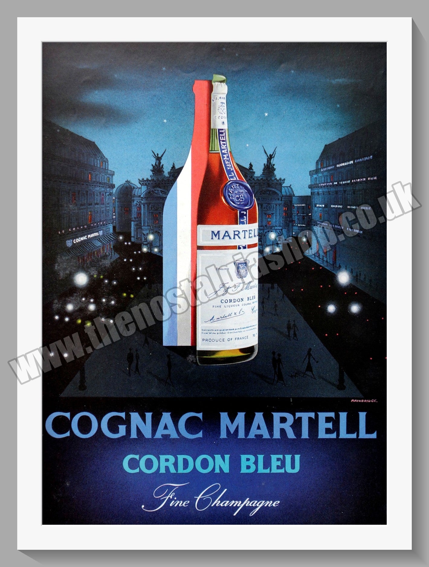 Martell Cordon Bleu. Original Advert 1958 (ref AD300229)
