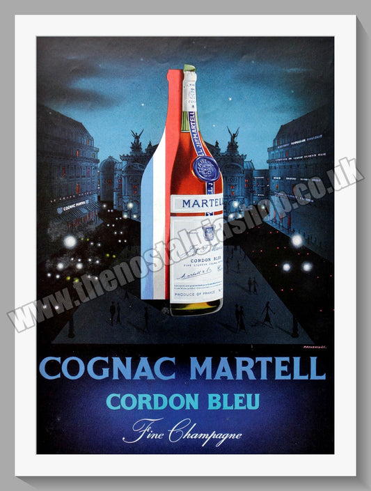 Martell Cordon Bleu. Original Advert 1958 (ref AD300229)