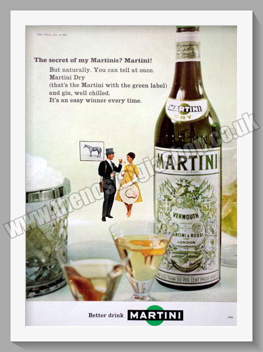 Martini Vermouth. Original Advert 1960 (ref AD300260)