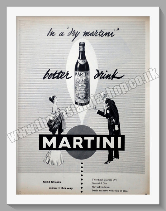 Martini Vermouth. Original Advert 1954 (ref AD300267)