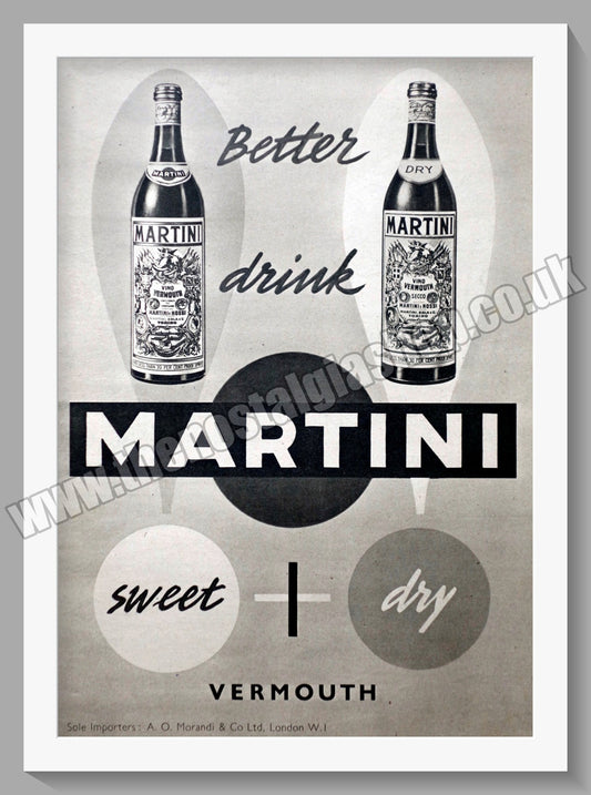 Martini Vermouth. Original Advert 1951 (ref AD300269)