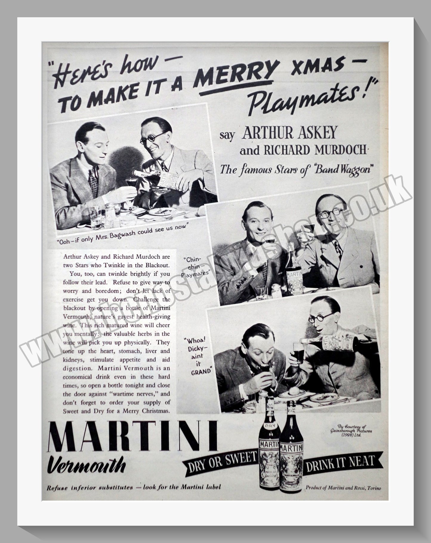 Martini Vermouth. Original Advert 1939 (ref AD300273)