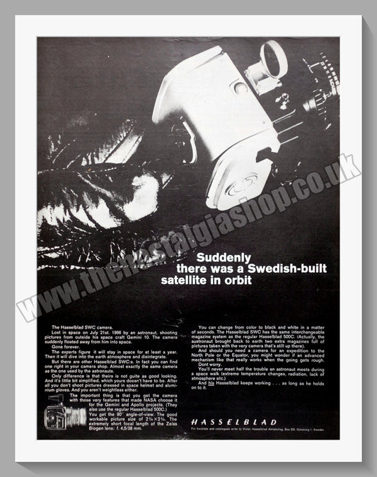 Hasselblad 500 C Camera. Original Advert 1967 (ref AD300320)