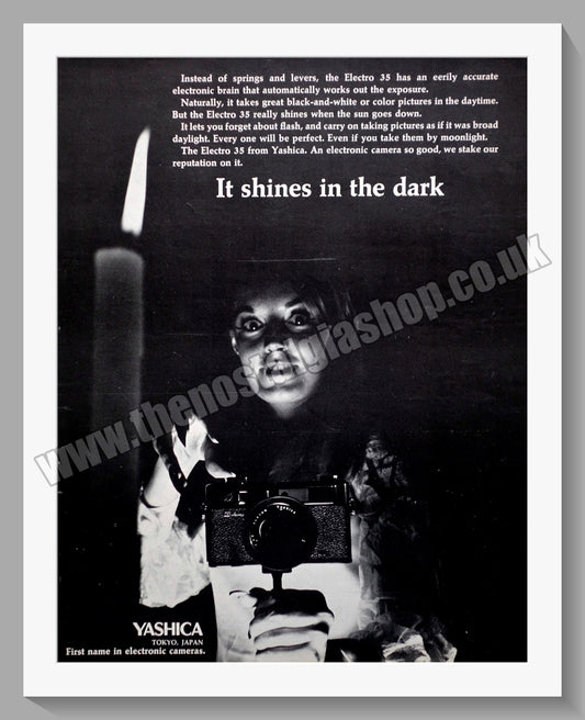Yashica Electro 35 Camera. Original Advert 1969 (ref AD300325)