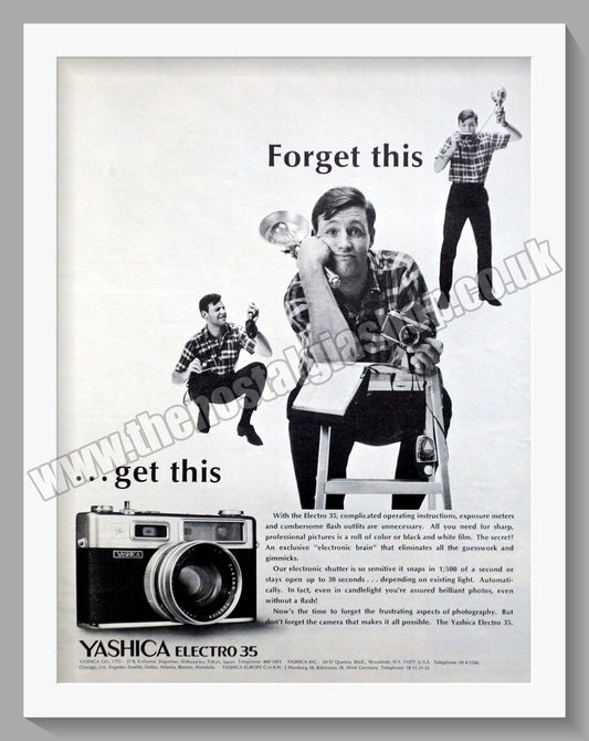 Yashica Electro 35 Camera. Original Advert 1967 (ref AD300327)