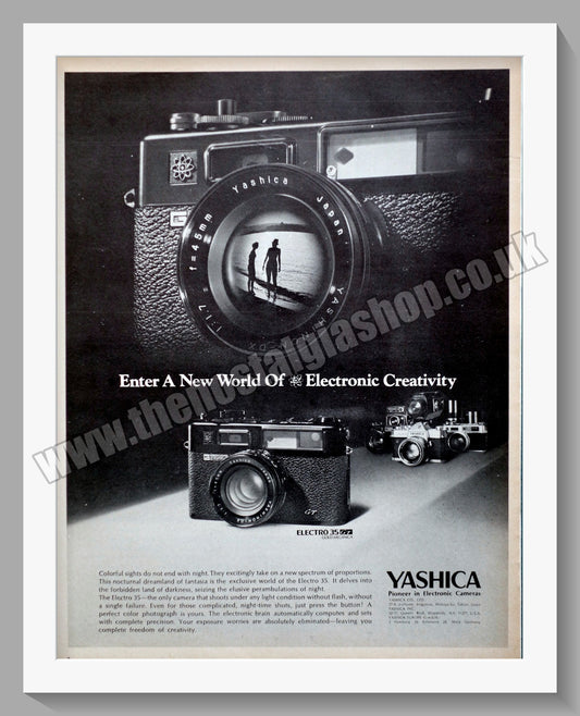Yashica Electro 35 Camera. Original Advert 1970 (ref AD300328)
