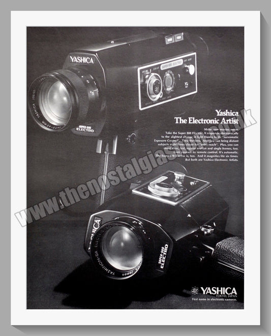 Yashica Super 800 Electro Movie Camera. Original Advert 1970 (ref AD300338)