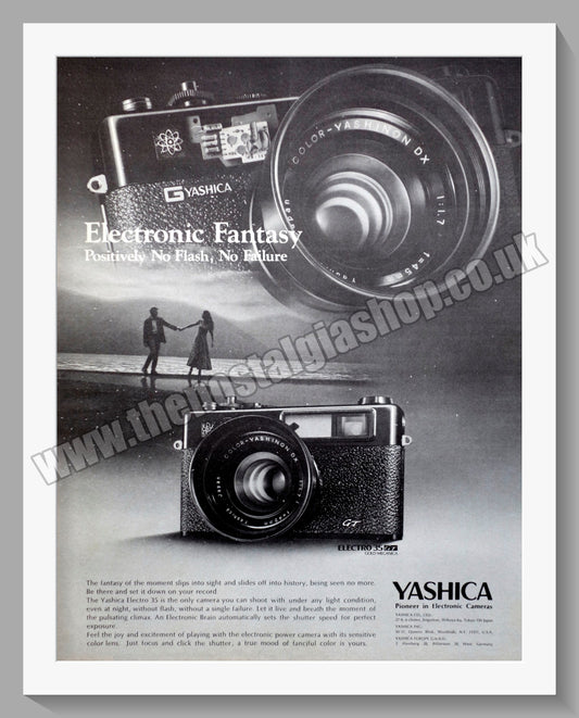 Yashica Electro 35 GT Camera. Original Advert 1970 (ref AD300331)