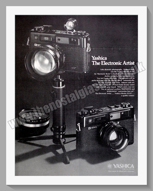 Yashica Electro 35 GT Camera. Original Advert 1970 (ref AD300330)