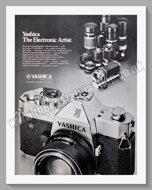 Yashica TL Electro X Camera. Original Advert 1970 (ref AD300333)