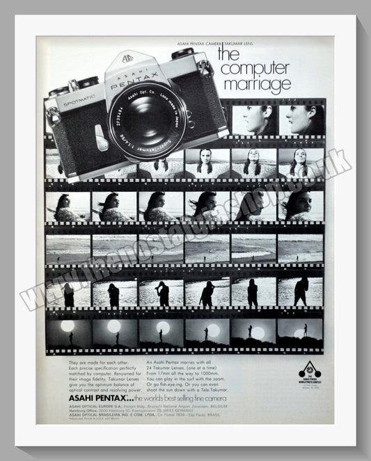 Pentax Asahi Spotmatic SLR Camera. Original Advert 1969 (ref AD300348)