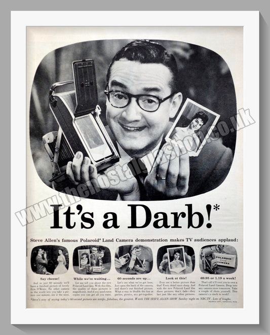 Polaroid Land Camera. Original Advert 1957 (ref AD300357)