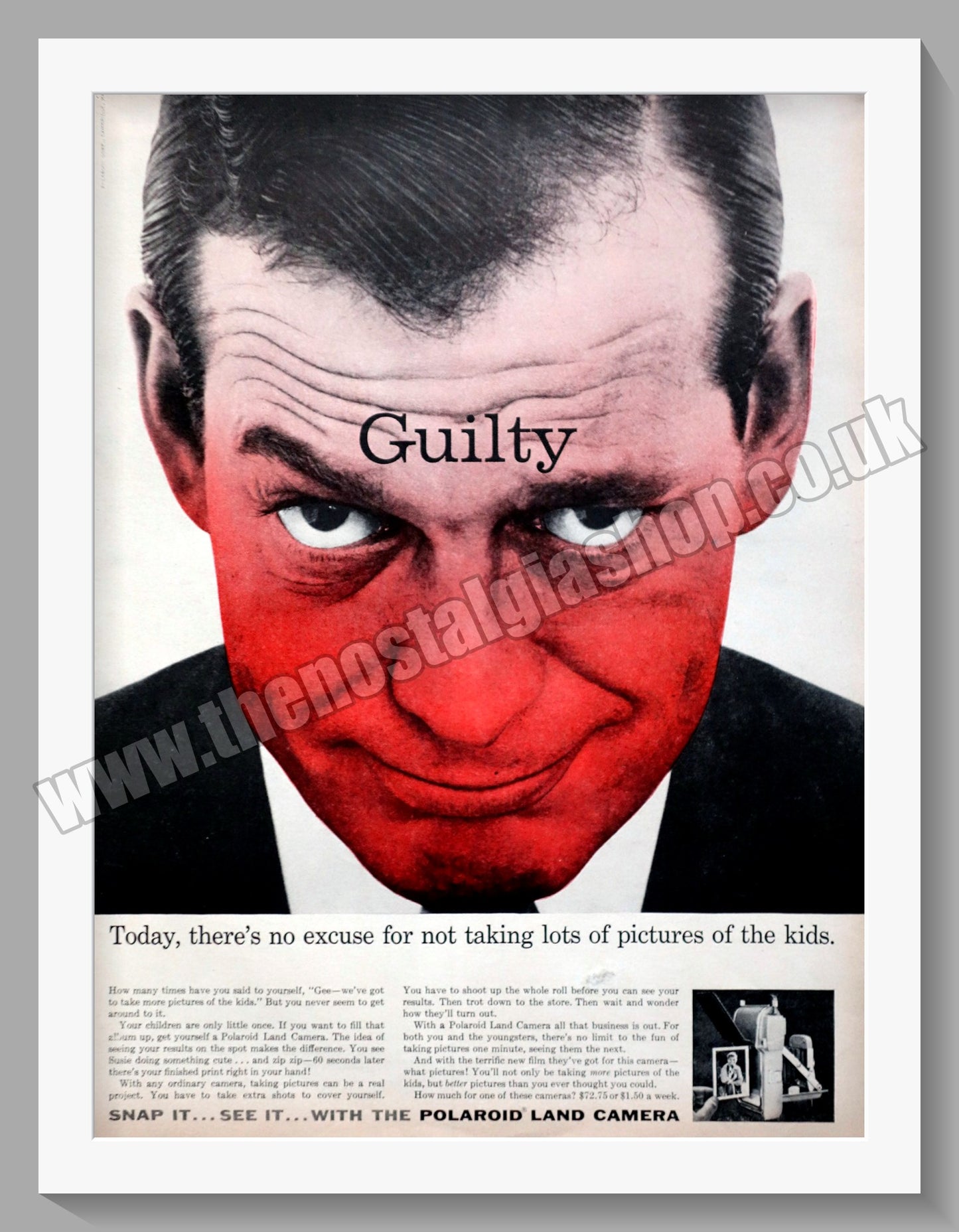 Polaroid Land Camera. Original Advert 1957 (ref AD300358)