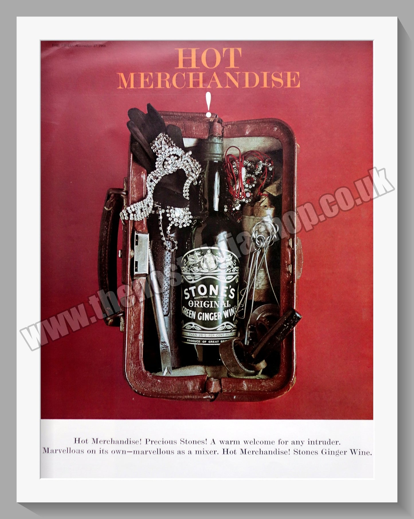 Stone's Green Ginger Wine. Original Advert 1966 (ref AD300391)