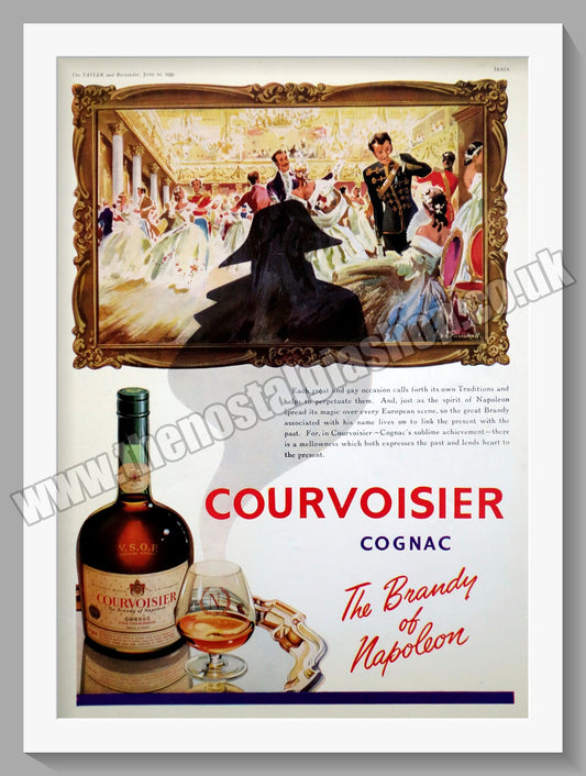 Courvoisier Cognac. Original Advert 1953 (ref AD300401)