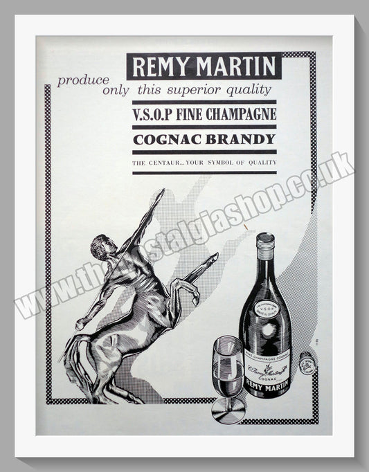 Remy Martin Cognac Brandy. Original Advert 1965 (ref AD300409)