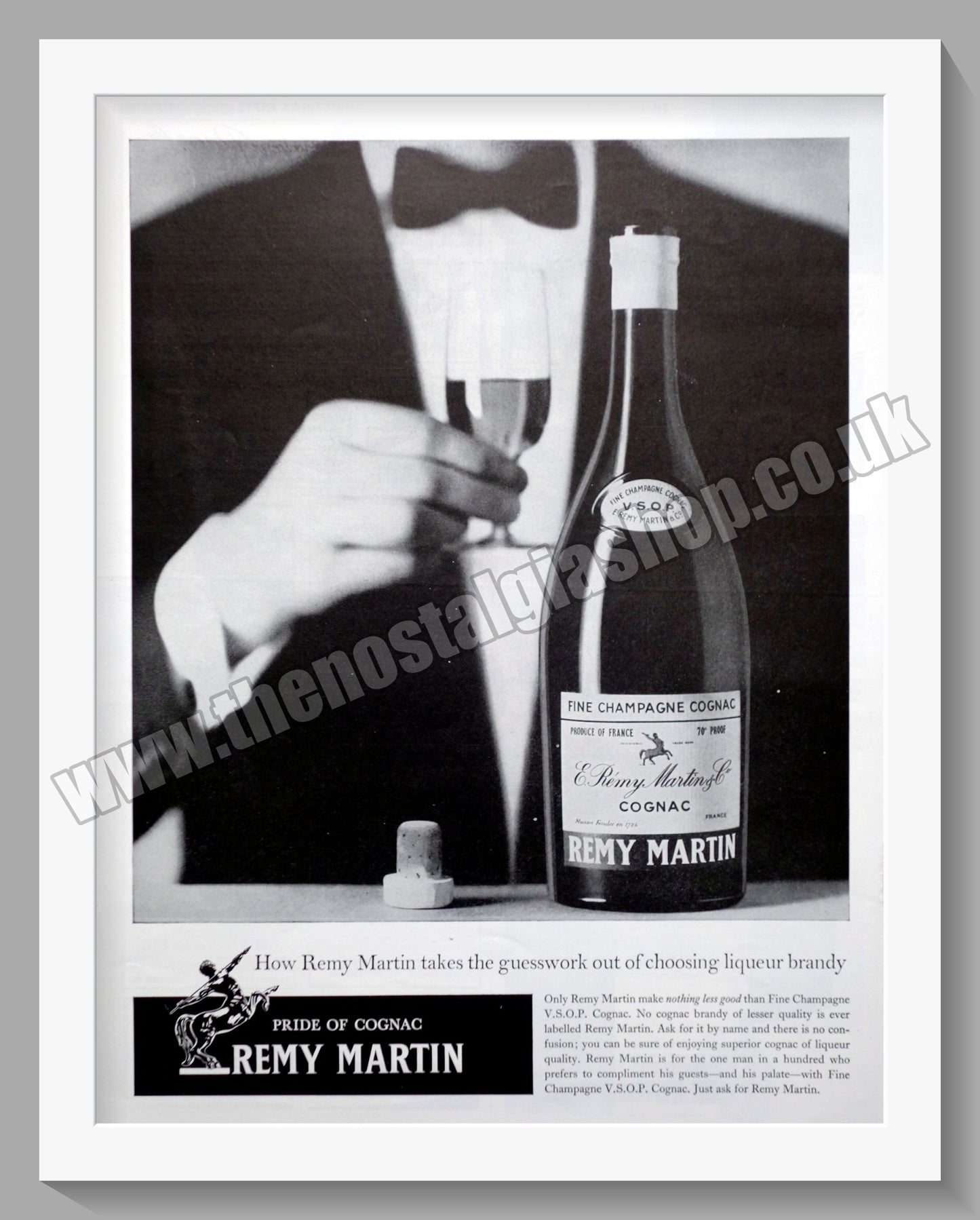 Remy Martin Cognac Brandy. Original Advert 1964 (ref AD300410)
