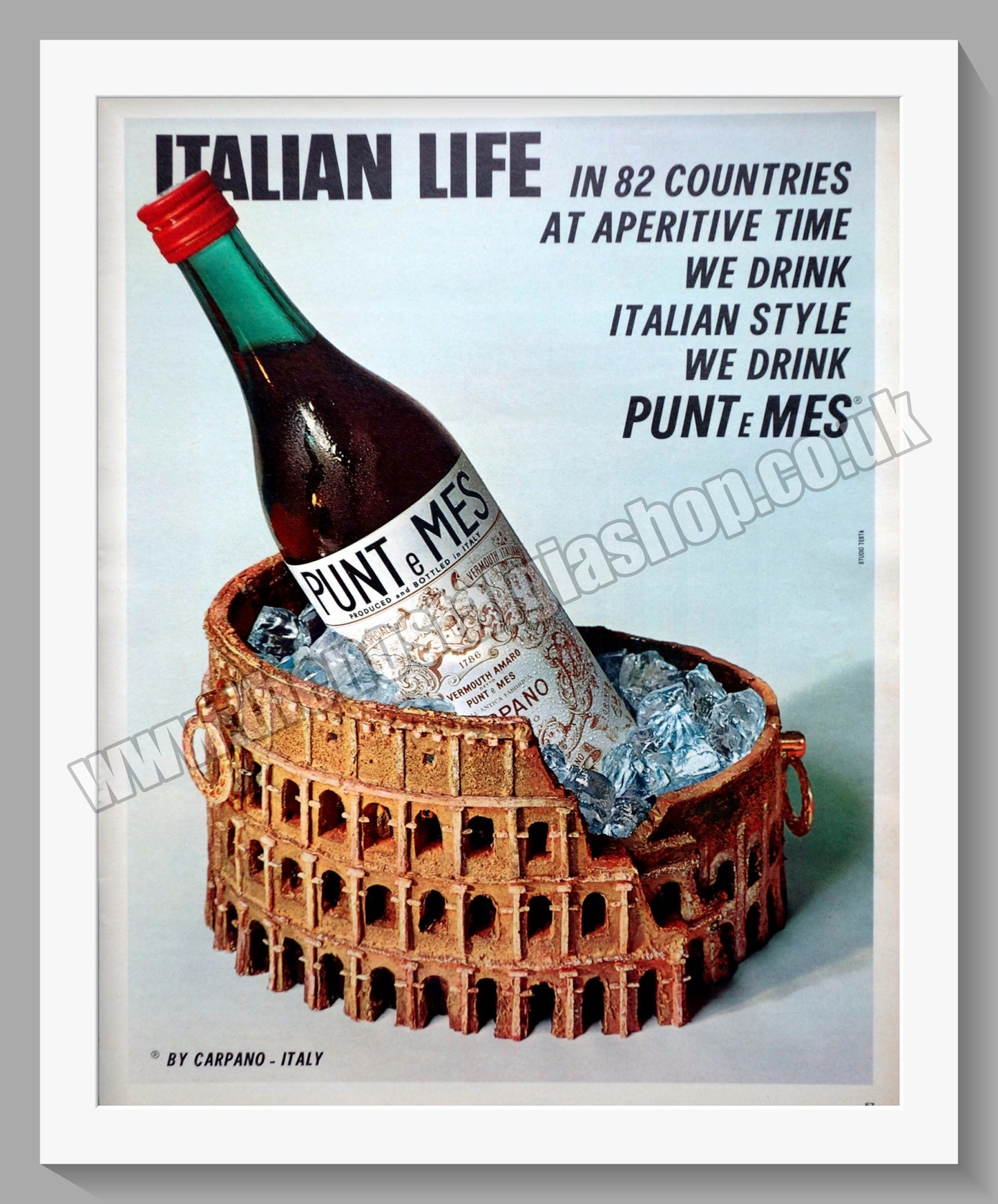 Punt e Mes Aperitive. Original Advert 1967 (ref AD300414)