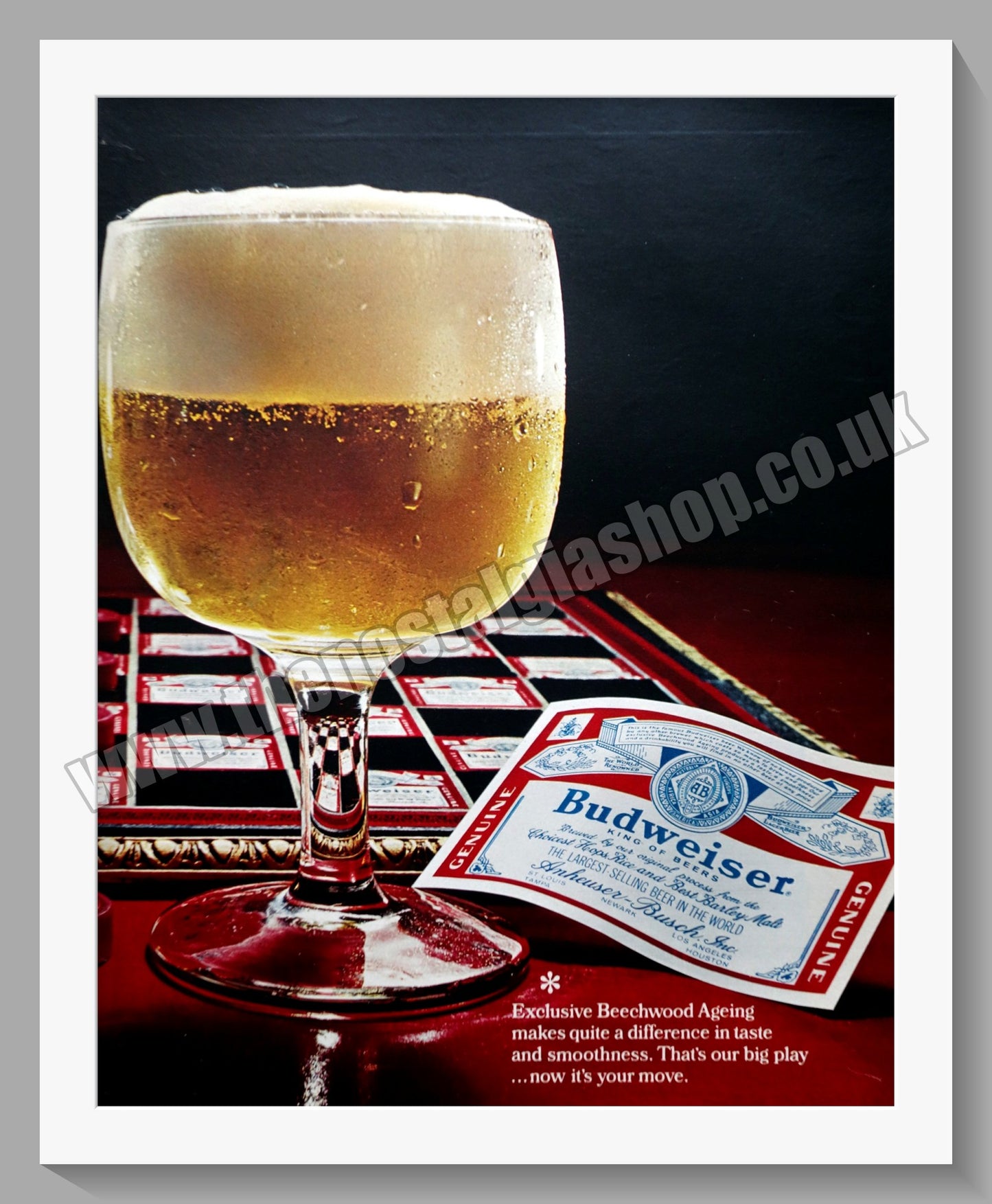 Budweiser  Beer. Original Advert 1967 (ref AD300458)