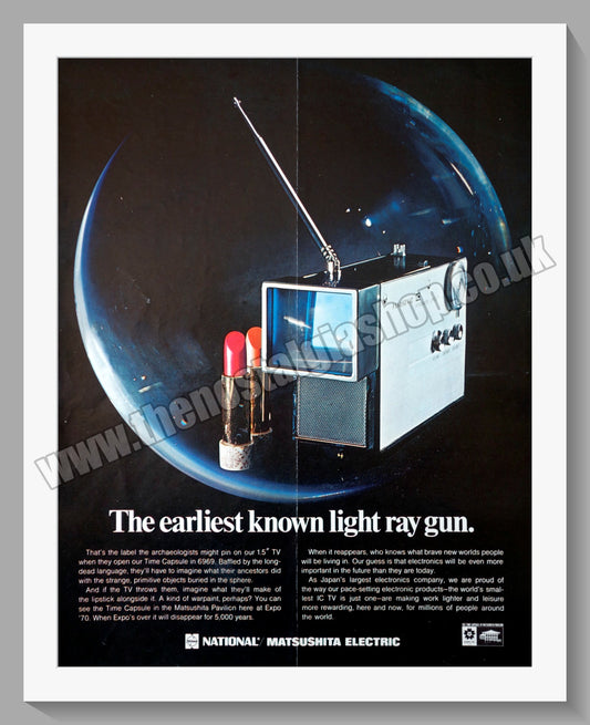 Panasonic 1.5 Inch Television Original Advert 1970 (ref AD300437)