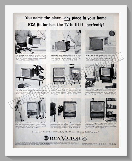 RCA Victor Televisions. Original Advert 1957 (ref AD300440)