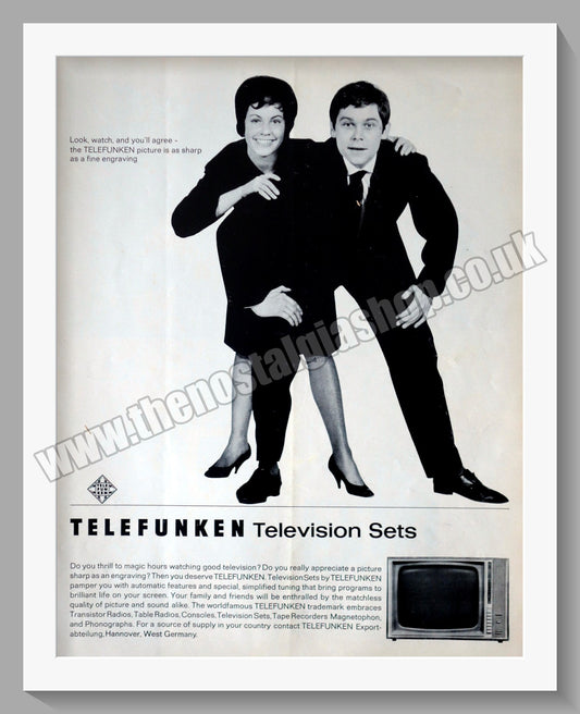 Telefunken Television Sets. Original Advert 1962 (ref AD300472)