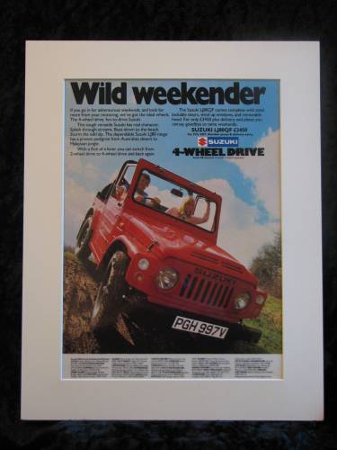 SUZUKI 4WD JEEP ORIGINAL ADVERT 1980