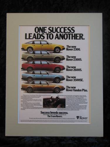 ROVER NEW RANGE 1980 Original advert